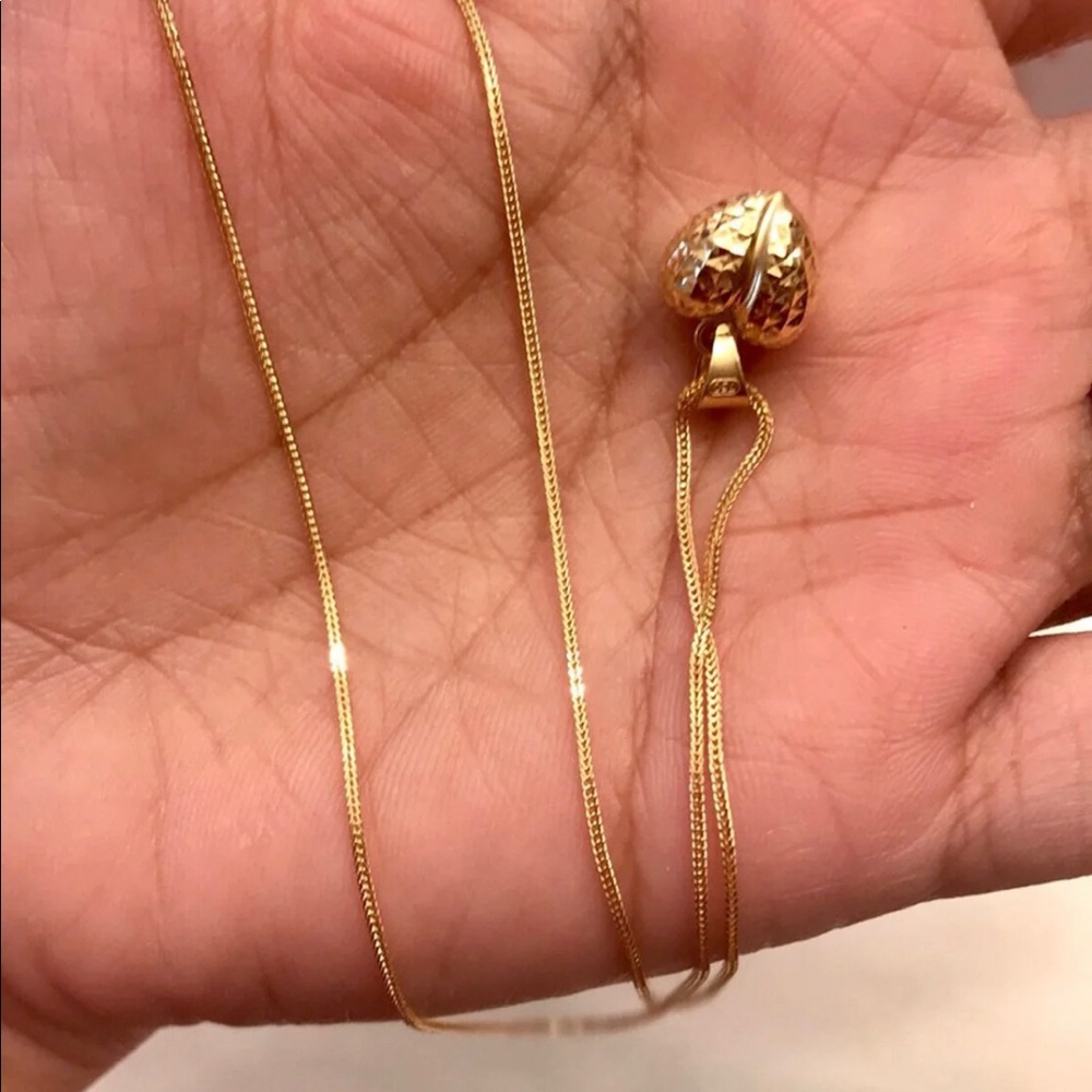 Saudi pure gold necklace